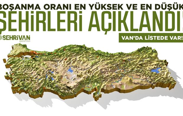 Boşanma oranı en yüksek ve en düşük şehirleri açıklandı! Listede Van’da var…