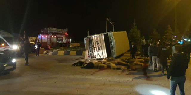 Van’da feci kaza: 25 hayvan telef oldu!