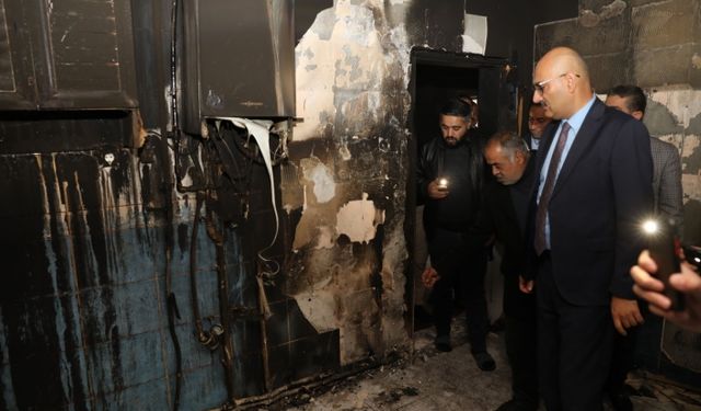Başkan Aydın'dan evi yanan aileye destek sözü!
