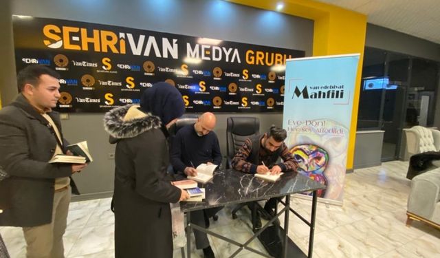 Yazar Abdullah Ataşçı ve Mustafa Orman, Şehrivan’da okurlarıyla bir araya geldi!