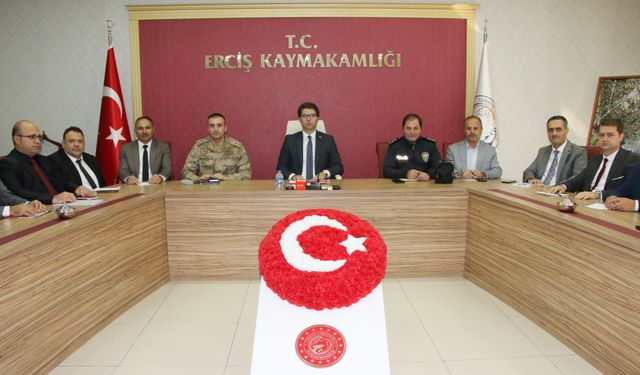 Erciş’te kurumlar arası koordinasyon toplantısı yapıldı!