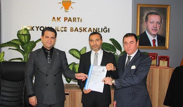 İş insanı Çetin Ebinç, aday adaylık başvurusunda bulundu