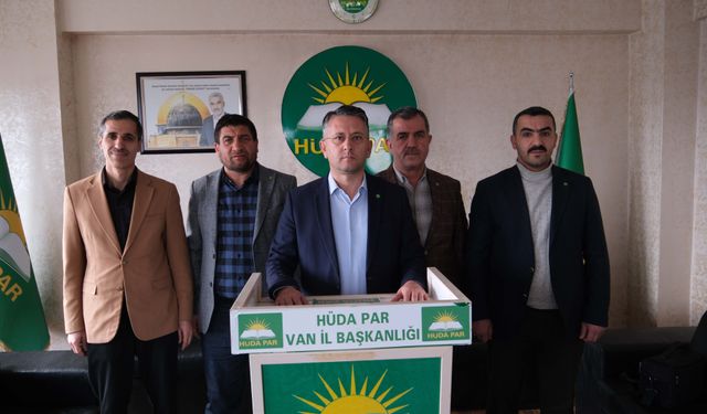HÜDA PAR’ın Van Büyükşehir Belediye başkan adayı belli oldu!