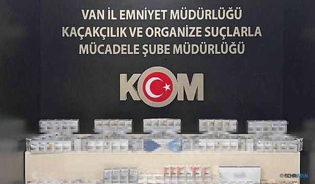 Van’da kaçakçılık operasyonu: Binlerce paket kaçak sigara ve ilaç ele geçirildi!