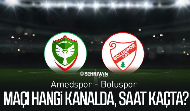 Amedspor - Boluspor maçı hangi kanalda, saat kaçta?