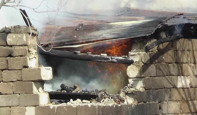 Van’da büyük çaplı odunluk yangını: Söndürmek saatleri aldı!