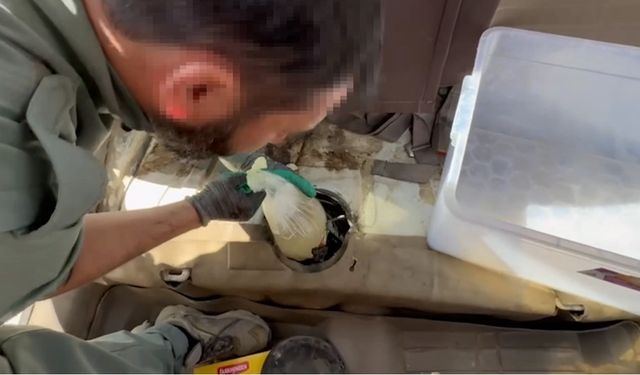 Van'da durdurulan araçta kilolarca madde ele geçirildi!
