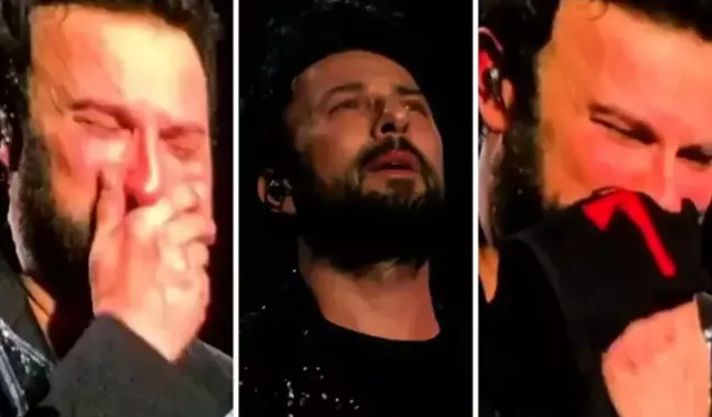 Tarkan'ın sahnede zor anları! Hüngür hüngür ağladı