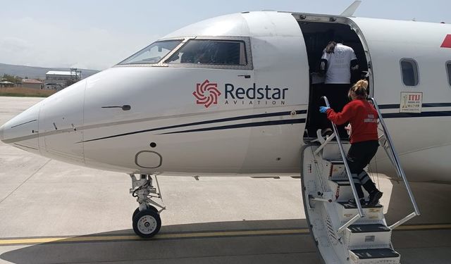 Van’da ambulans uçak 26 günlük bebek için havalandı!
