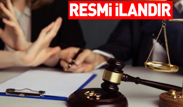 T.C. VAN 1. AİLE MAHKEMESİ BAŞKANLIĞINDAN İLAN