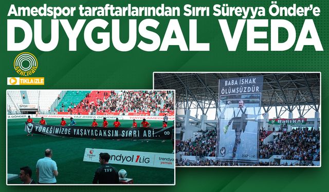 Amedspor taraftarlarından Sırrı Süreyya Önder’e duygusal veda