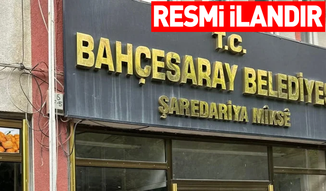 BAHÇESARAY BELEDİYESİ 15 TEMMUZ ŞEHİTLER PARKINDAKİ ÇAY OCAĞI VE KAMELYA ALANI KİRAYA VERECEK