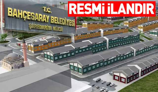 BAHÇESARAY BELEDİYESİ KÜÇÜK SANAYİ SİTESİNDEKİ 14 ADET DÜKKANI KİRAYA VERECEK
