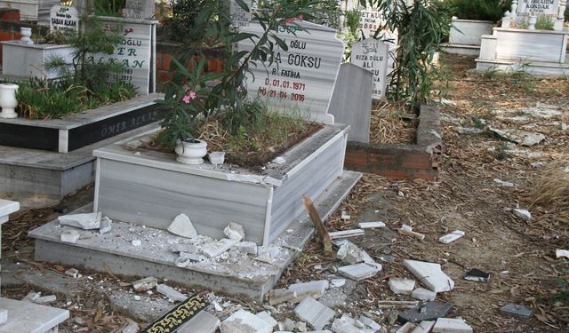 Mezarlığa giden vatandaşlar hayatlarının şokunu yaşadı!