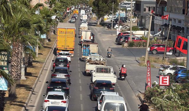 Bodrum'a 24 saatte 50 bin araç giriş yaptı