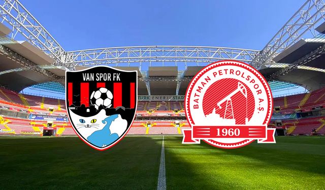 Vanspor- Batman Petrolspor maçının ilk 11’leri belli oldu