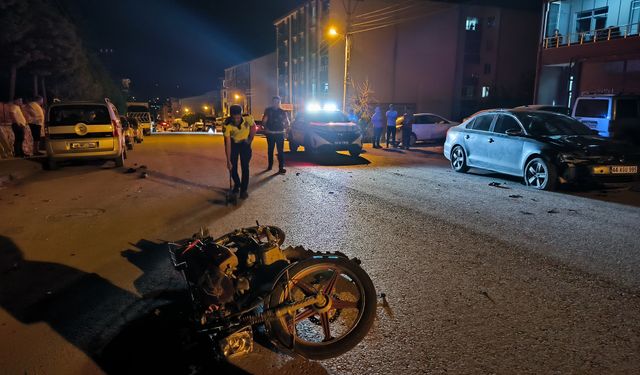 Otomobil ve motosiklet çarpıştı: 1 ölü