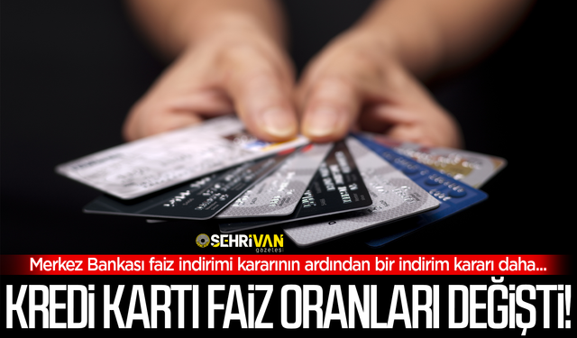 Kredi kartı faiz oranları düştü: İşte yeni oran…
