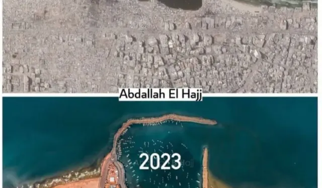 Gazze'de iki yıldaki yıkım havadan görüntülendi