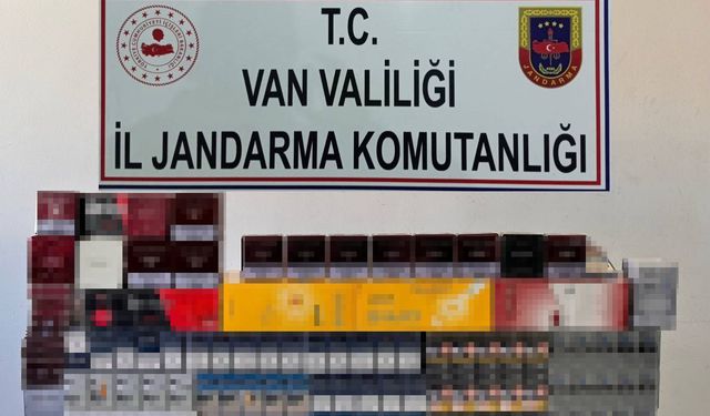 Van'da yüzlerce paket kaçak sigara ele geçirildi