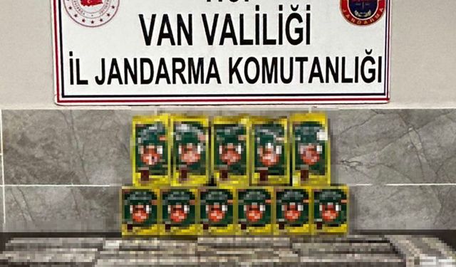 Van'da bin 460 paket kaçak sigara ele geçirildi!