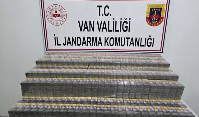 Van’ın o ilçesinde binlerce paket kaçak sigara ele geçirildi!