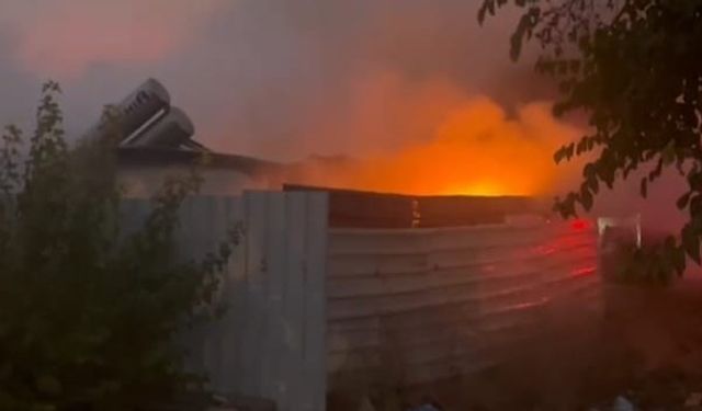 Malatya'da ev yangını