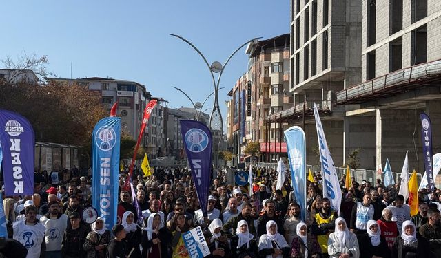 Van’da “Geçinemiyoruz” temalı bölge mitingi düzenlendi!