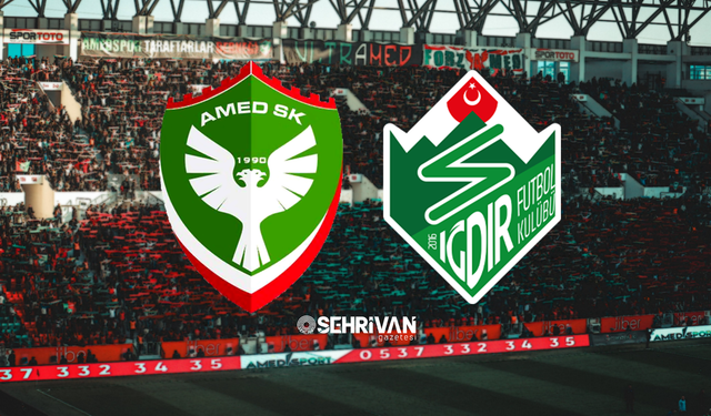 Amedspor–Iğdır FK maçı saat kaçta, hangi kanalda?