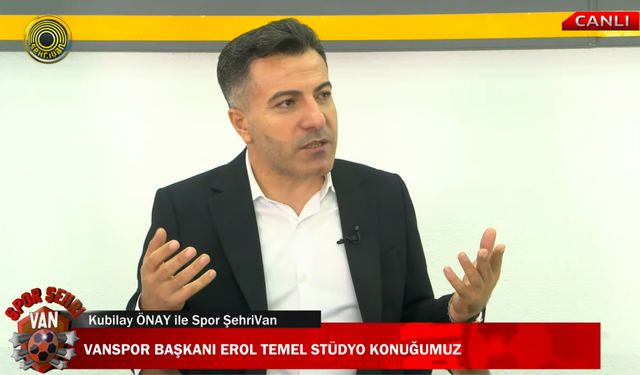 Erol Temel, Vanspor’daki başkanlık söylemlerine son noktayı koydu