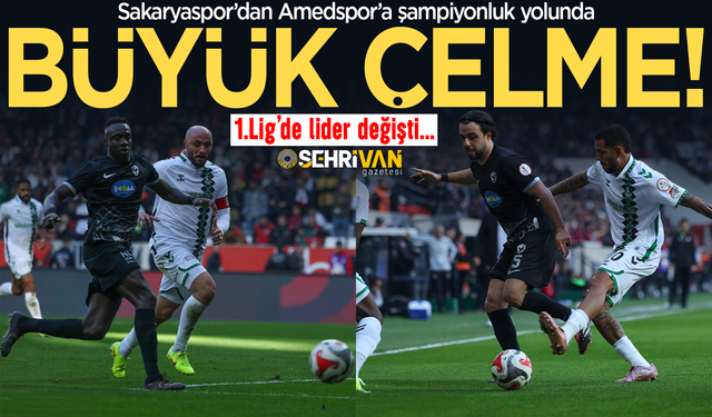 Amedspor’a şampiyonluk yolunda büyük çelme! Lider değişti…