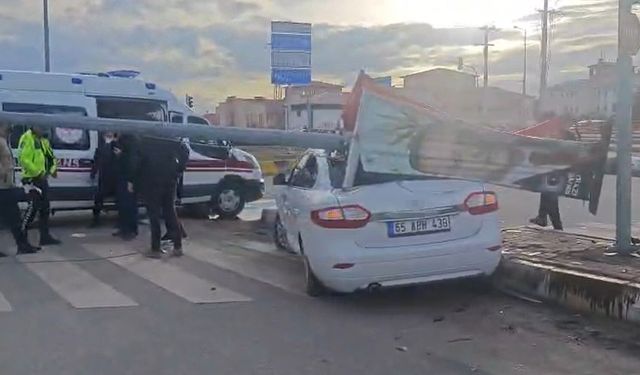 Van’da trafik kazalarına bir yenisi daha eklendi: Kazada 1 kişi yaralandı!