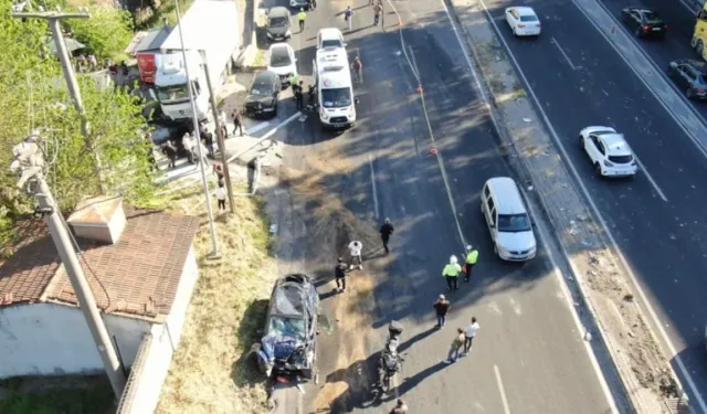Freni patlayan tır 9 aracı biçti: 1 polis şehit düştü, çok sayıda ölü ve yaralı var…