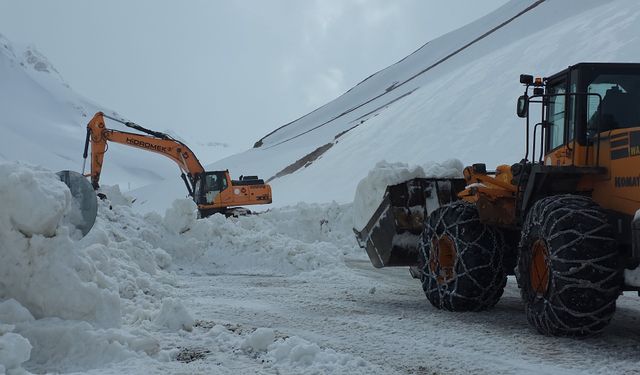 Van’da Nisan ayında hala 4 metre kar var!