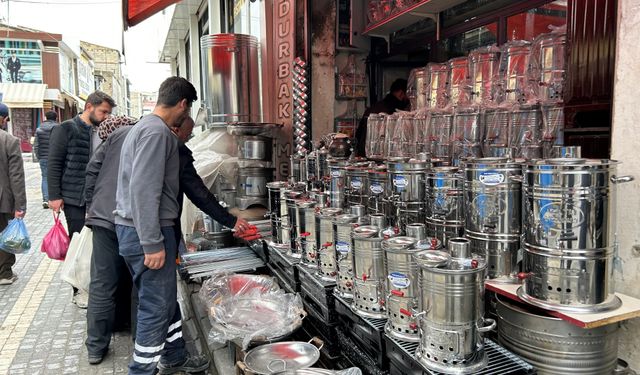 Van'da kış uzadı, mangal ve semaver sezonunu gecikti!