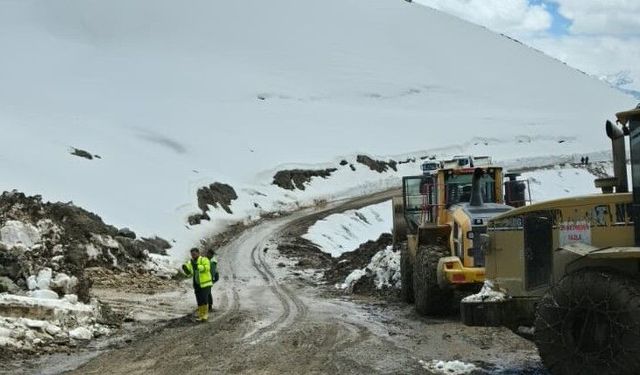 Van-Hakkari kara yolu için geceli gündüzlü çalışma!