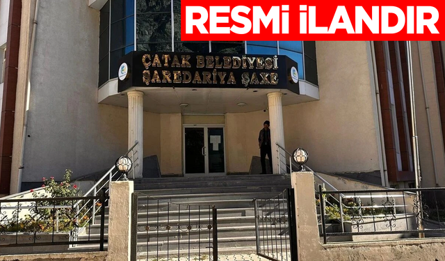 VAN ÇATAK BELEDİYESİ FIRIN MALZEMESİ MAL ALIM VE MONTAJ İŞİ YAPTIRACAK