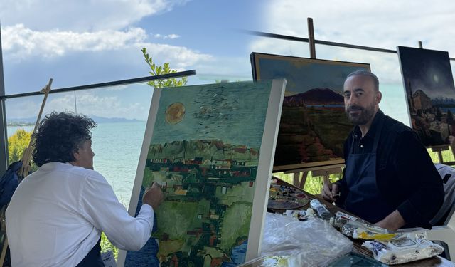 Van Gölü Ulusal Sanat Çalıştayı ve Sergisi sanatseverlerle buluştu