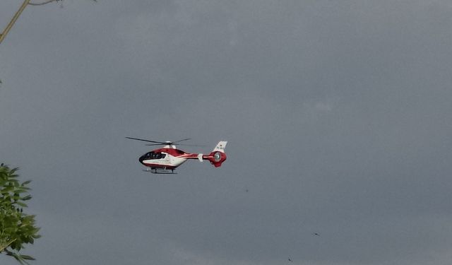 Van’da kalp krizi geçiren hasta için helikopter ambulans havalandı