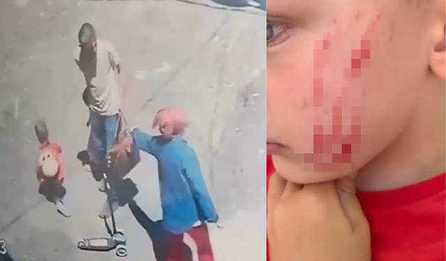 Van’da bir kadının 4 yaşındaki çocuğa saldırdığı anların görüntüsü ortaya çıktı!