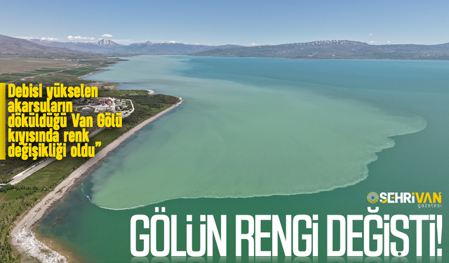 Van Gölü kıyısı ikiye bölündü