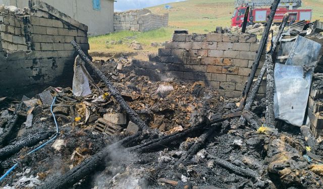 Van’da tandır evi ve kiler alevlere teslim oldu