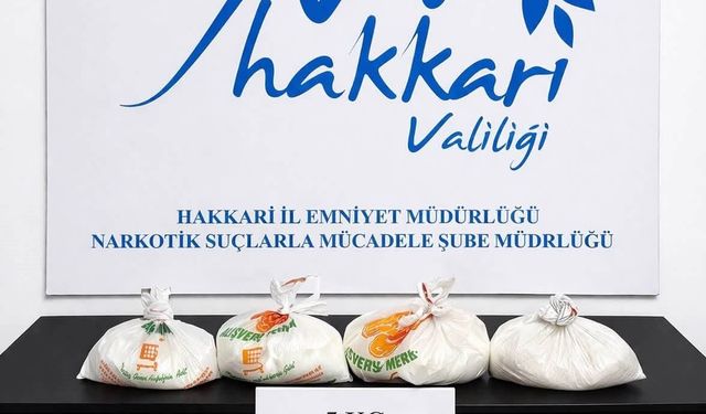 Hakkari’de 5 ayrı adreste kilolarca uyuşturucu ele geçirildi!