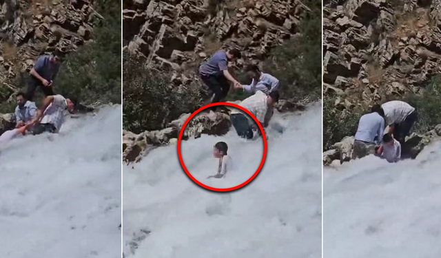 Van’da korku dolu anlar: Akıntıya kapılan çocuk son anda kurtarıldı!