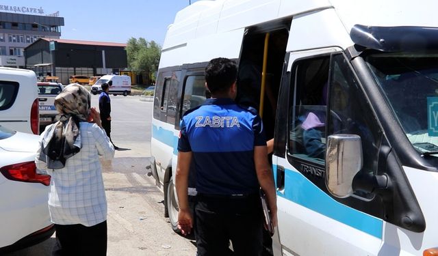 Van’da toplu taşıma hizmetlerine kapsamlı denetim yapıldı!