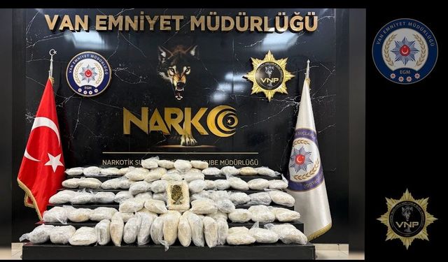 Van’da kilolarca uyuşturucu madde ele geçirildi!