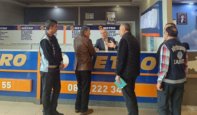 Van otogarında acentelere sıkı takip!