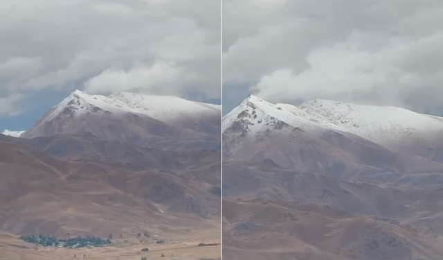 Van’a bu yıl mevsimin ilk karı yağdı!