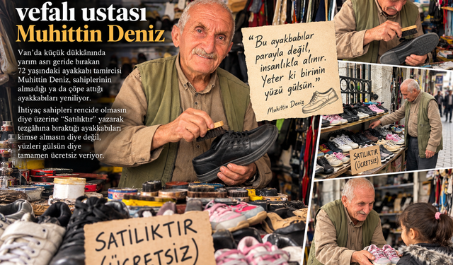 Van’da 55 yıllık ustadan Türkiye’ye örnek olacak hareket: 'Satılık' yazıp, 'ücretsiz' veriyor!