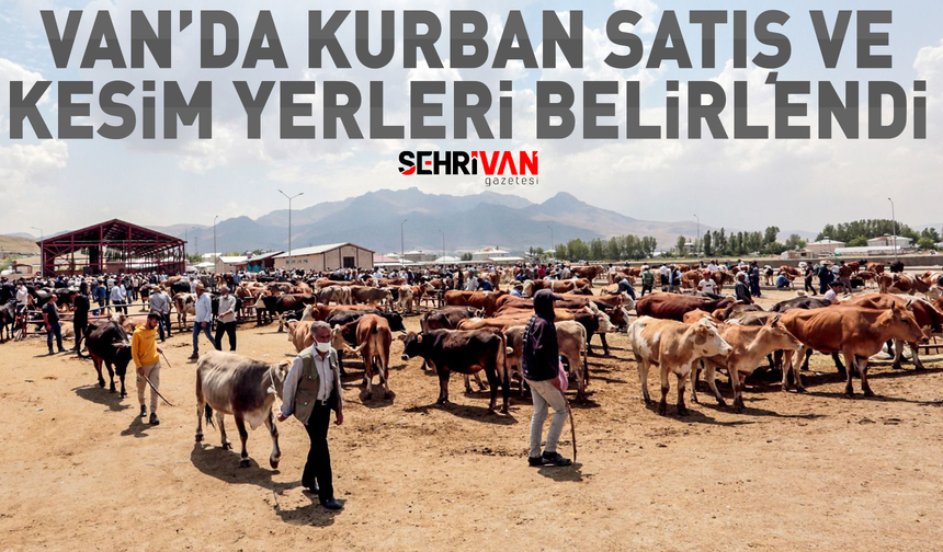 Van’da kurban satış ve kesim yerleri belli oldu! İşte Van'daki o adresler...